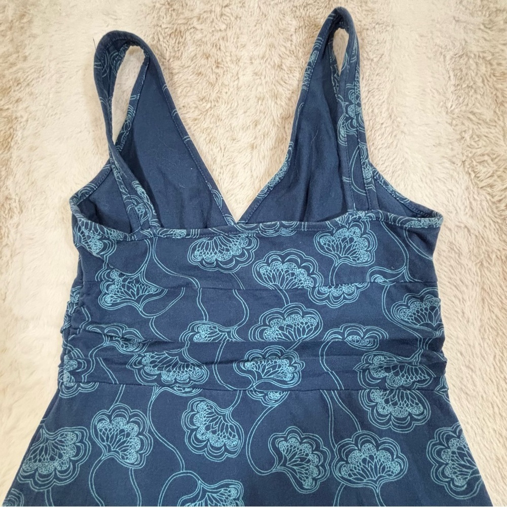 Patagonia Blue Floral Organic Cotton Spaghetti Strap Dress Women’s Small - Picture 10 of 13